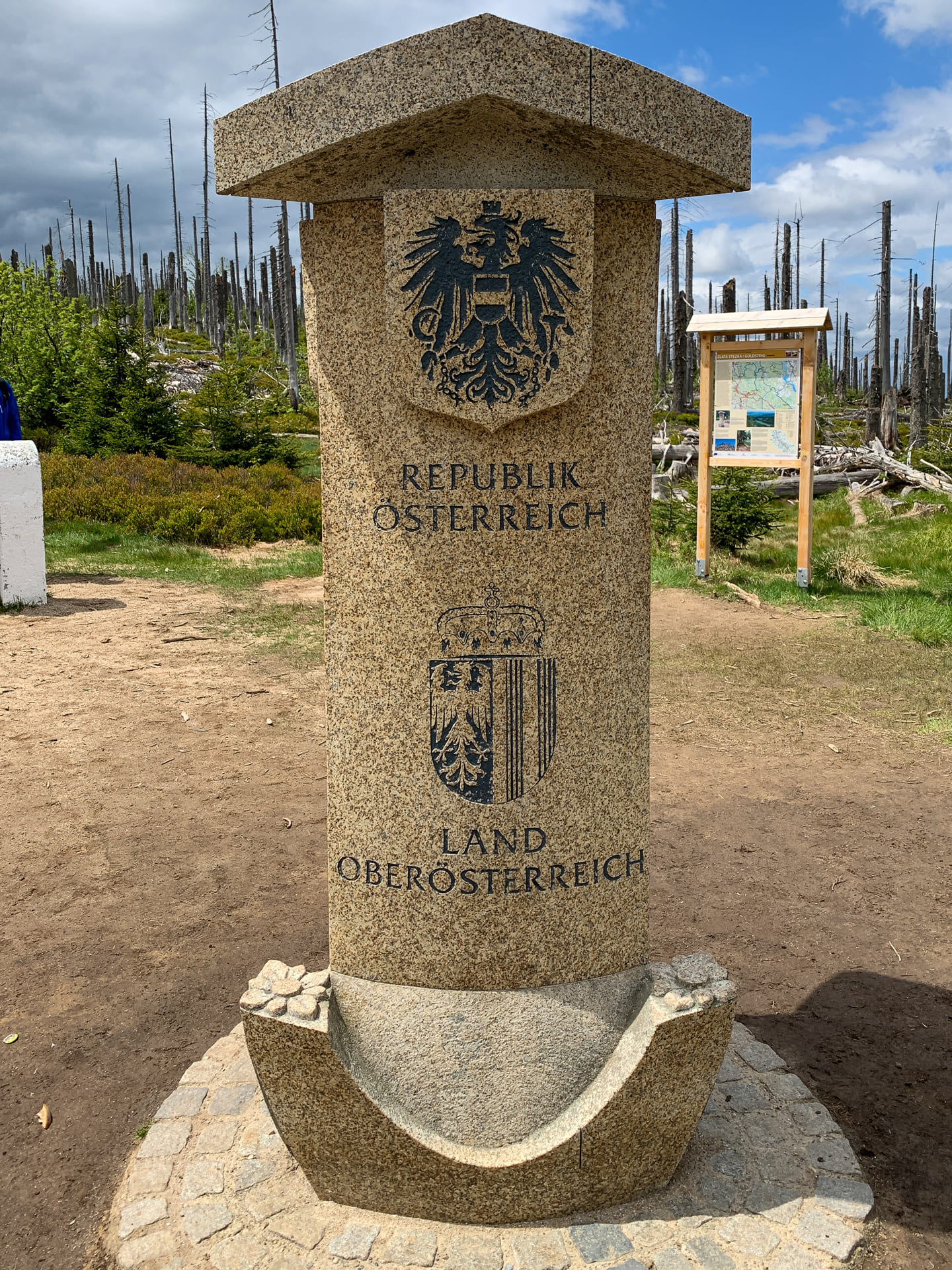 Dreilaendereck Saeule Österreich