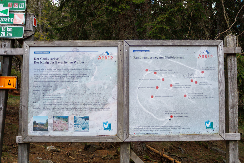 Infotafel am Grossen Arber