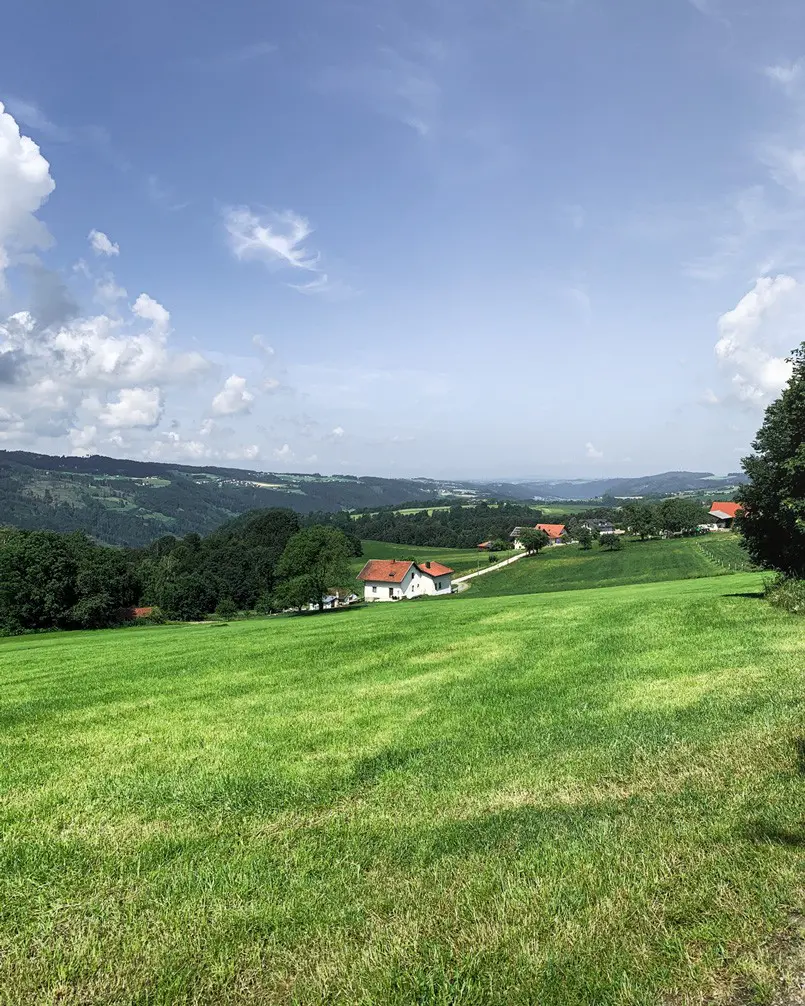 Panoramaaussicht Krottenthal Sonnenweg Untergriesbach