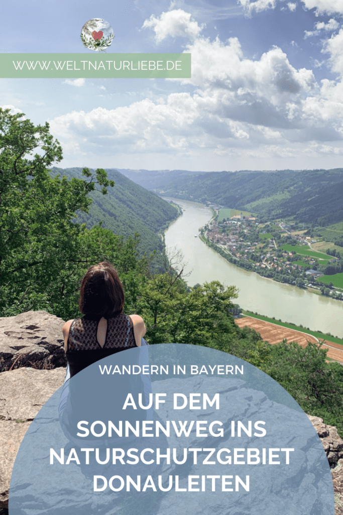 Pinterest Pin Wanderung Sonnenweg Donauleiten Jochenstein Bayerischer Wald