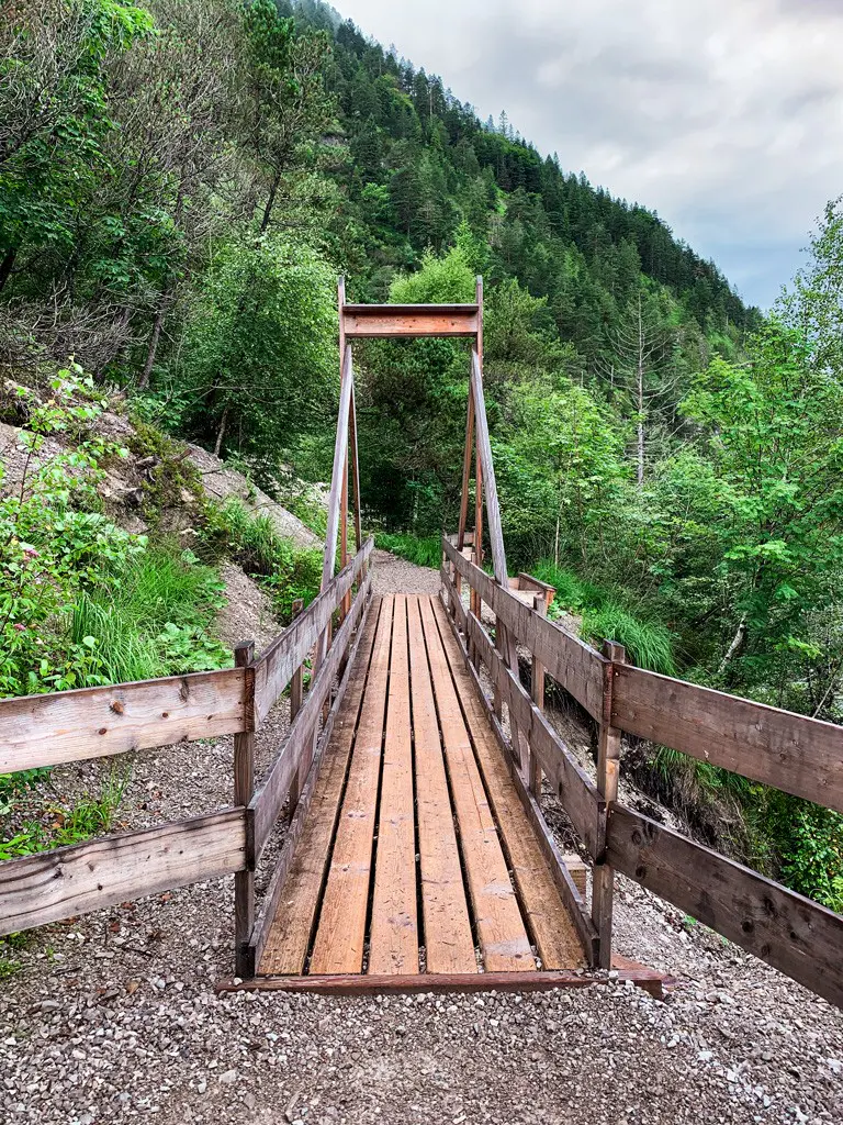 Holzbrücke auf dem Mariensteig