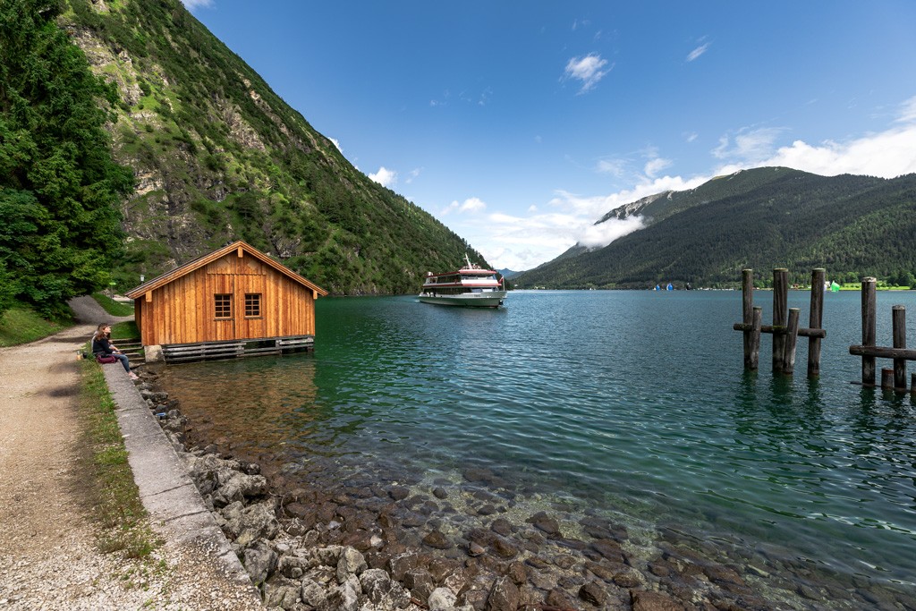 Schiffsanlegestelle an der Gaisalm