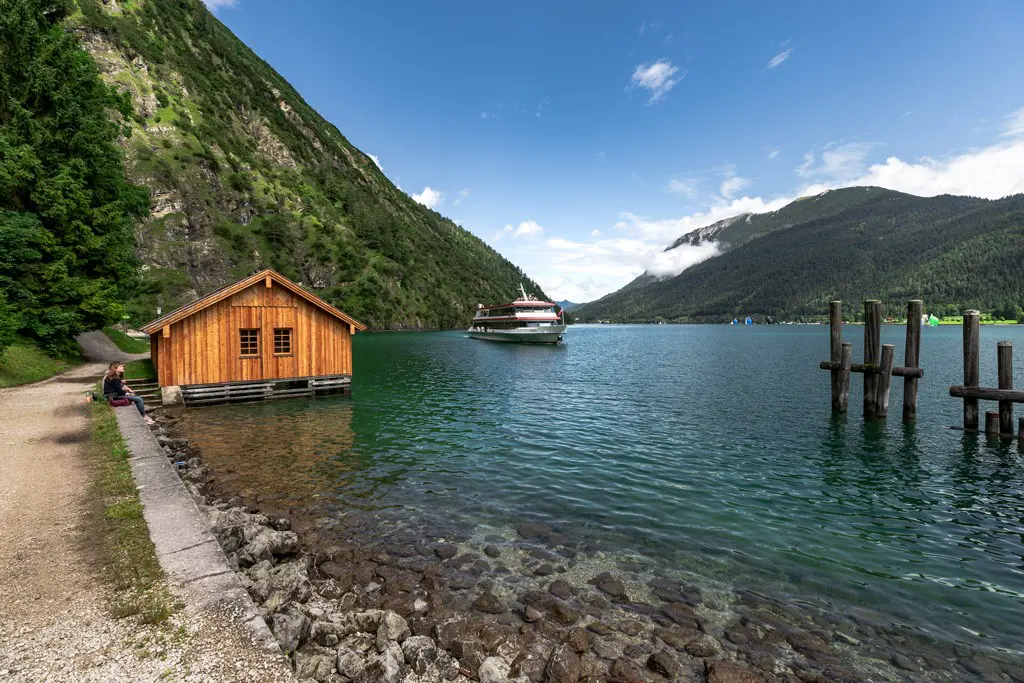 Schiffsanlegestelle an der Gaisalm