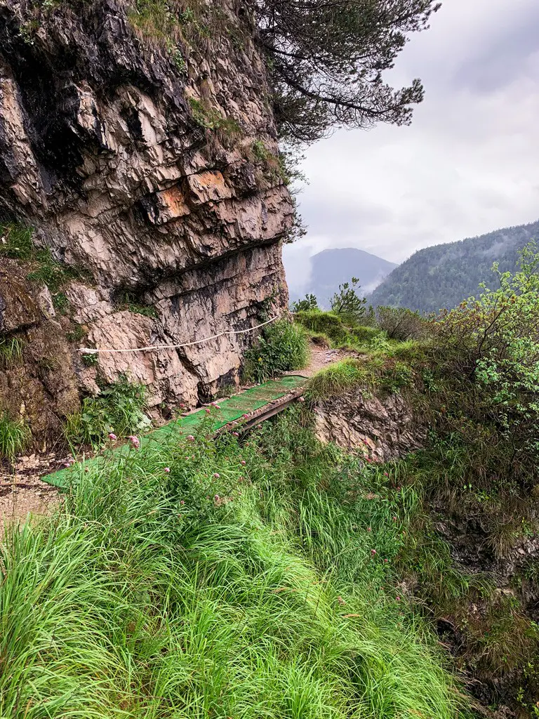 Wanderweg zur Gaisalm
