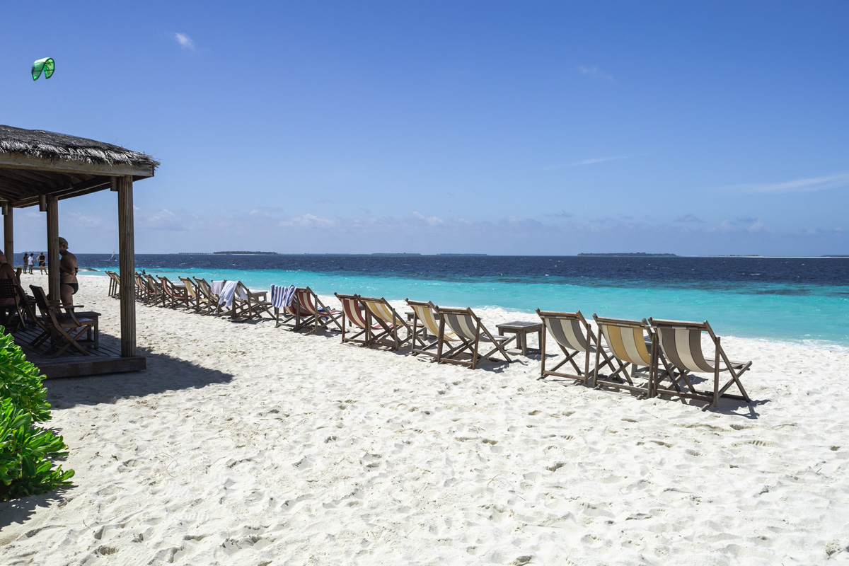 Sunset Bar Reethi Beach Malediven