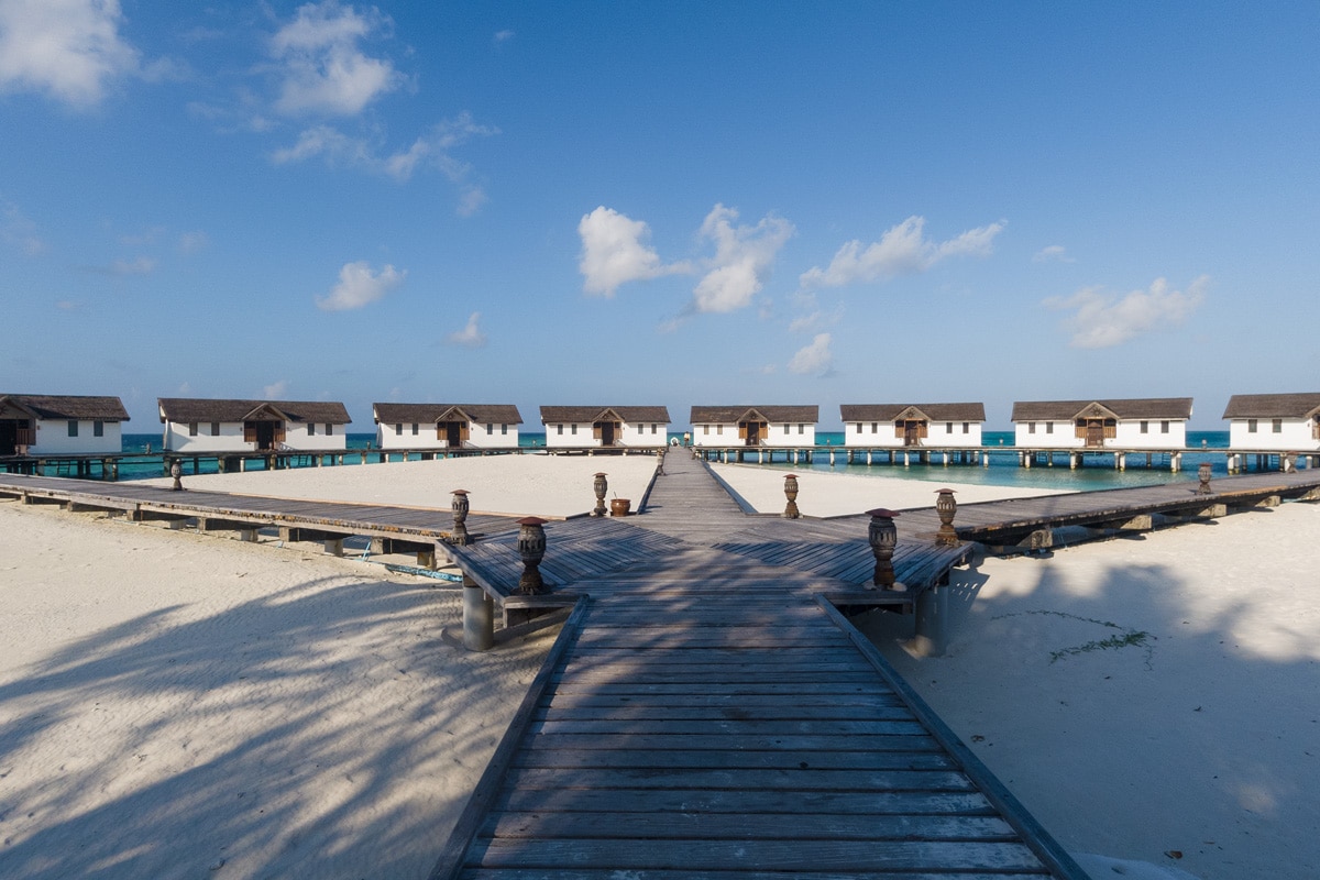 Wasservillas Wasserbungalows Reethi Beach Resort Malediven