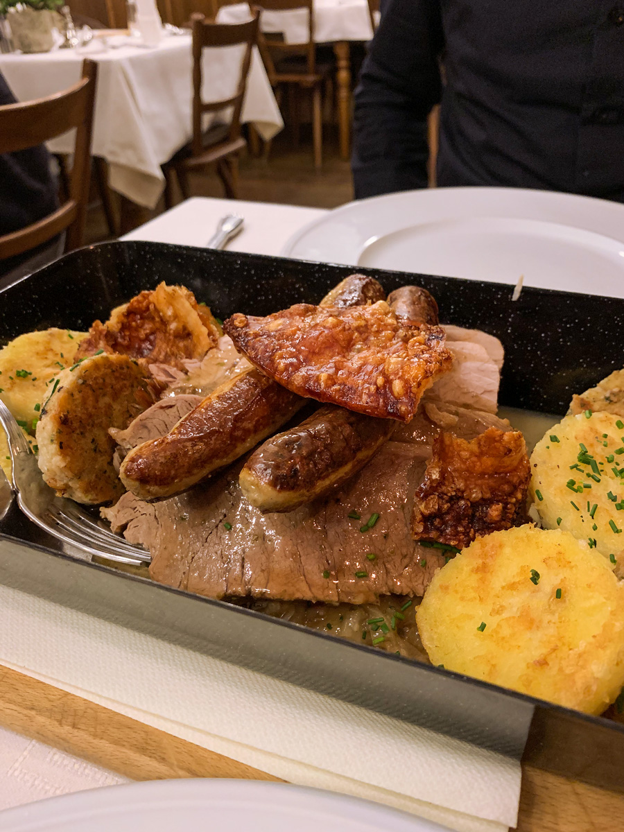 Abendessen Reindl Satt Essen im Hotel Höttl