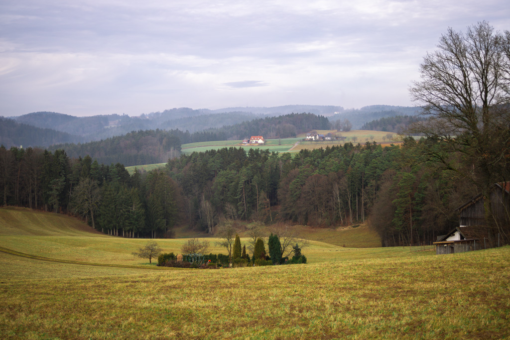 Schöne Landschaft auf dem Rückweg von der Hölle zum Parkplatz