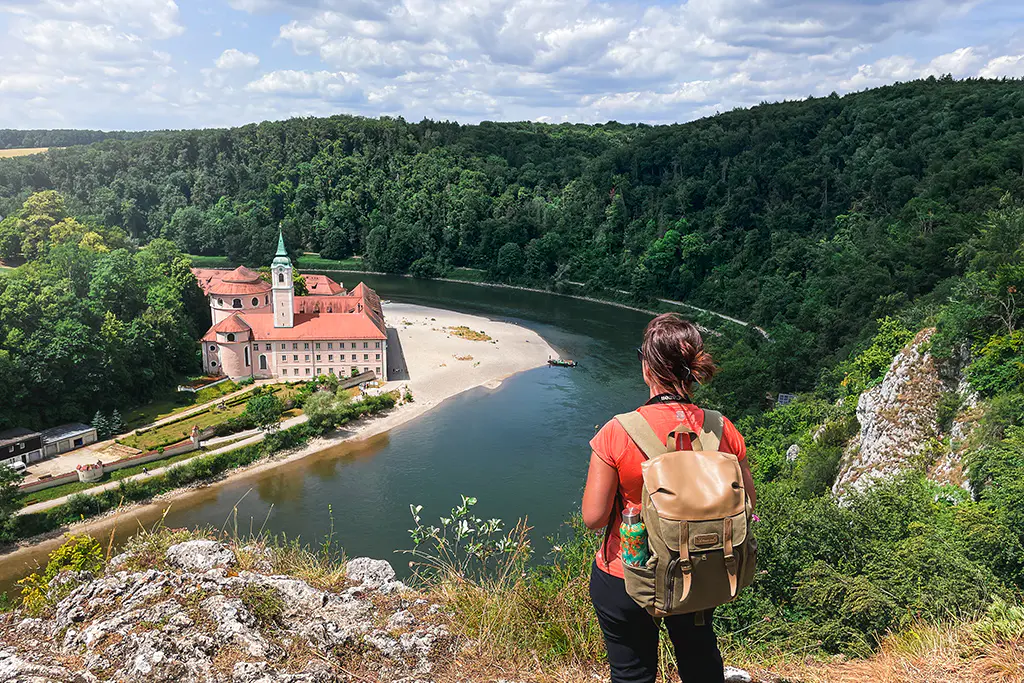 Bester Aussichtspunkt auf das Kloster Weltenburg