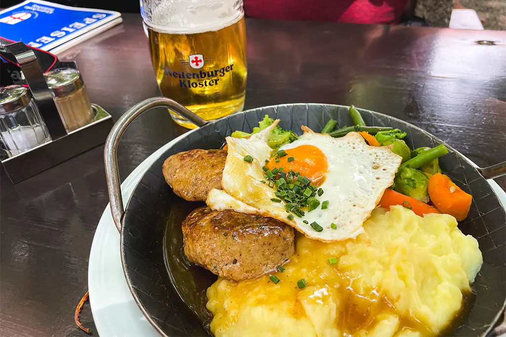 Pilgerpfandl Essen im Kloster Weltenburg