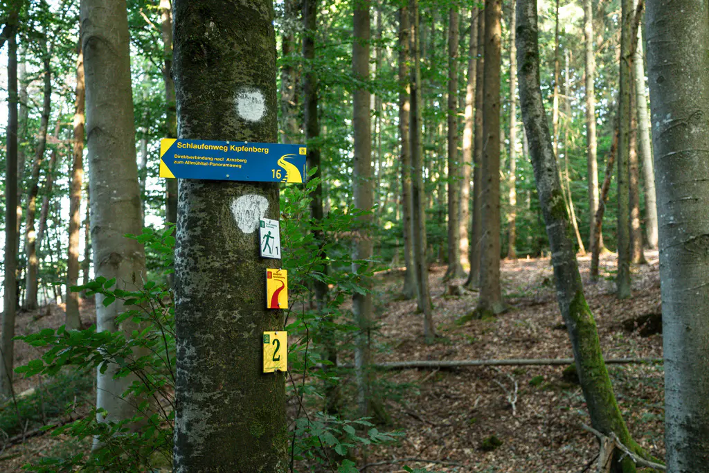 Wegweiser Schlaufenweg Kipfenberg 16 Altmühltal