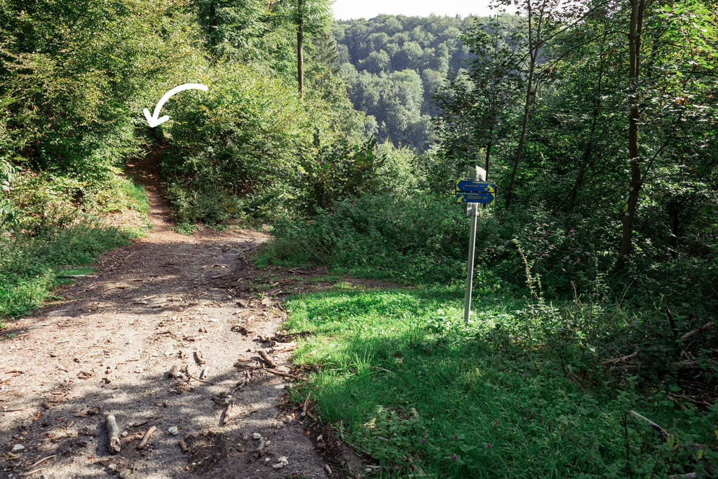 Wanderweg zum Geografischen Mittelpunkt von Bayern