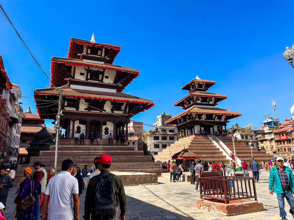 Tempel am Durbar Square in Kathmandu Nepal
