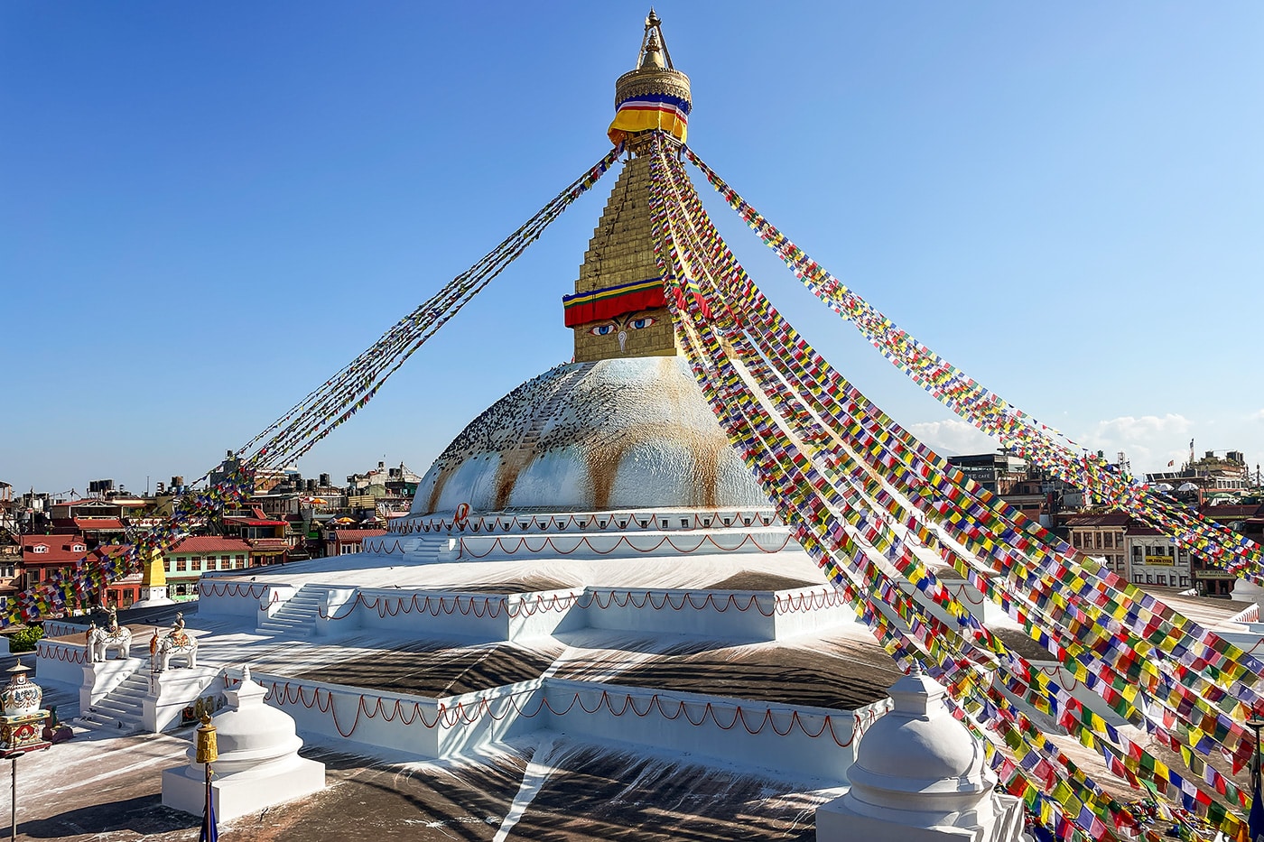 Kathmandu Sehenswürdigkeit Buddha Stupa