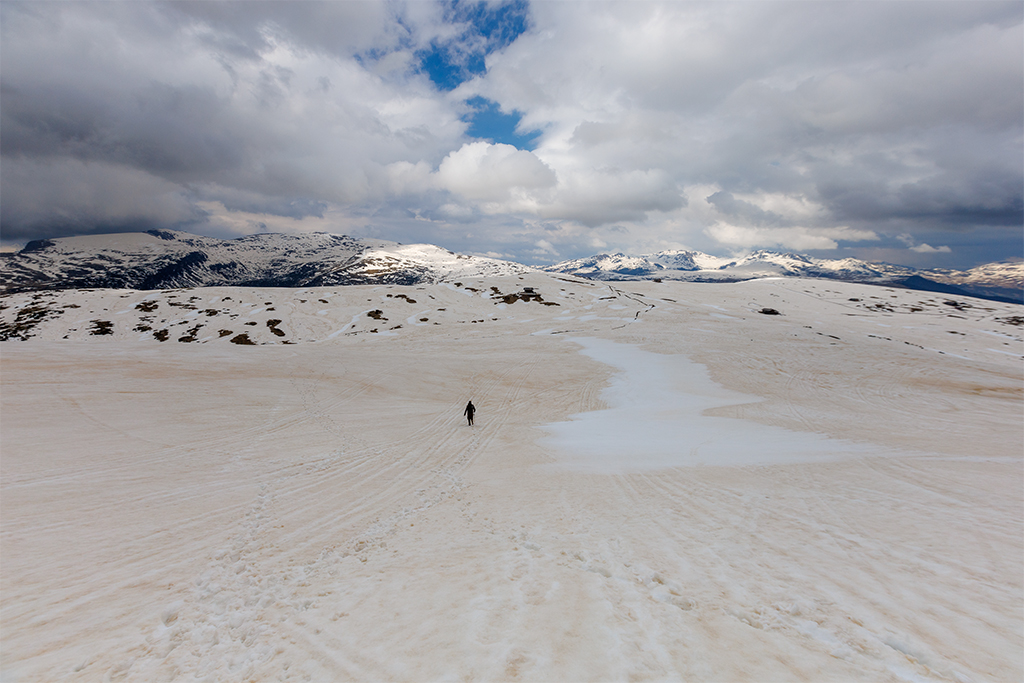 Schneelandschaft am Gasteiger Sattel