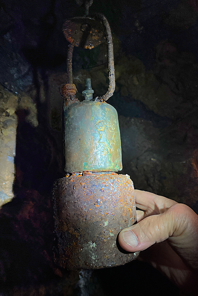 Alte Oellampe ohne Spiegel