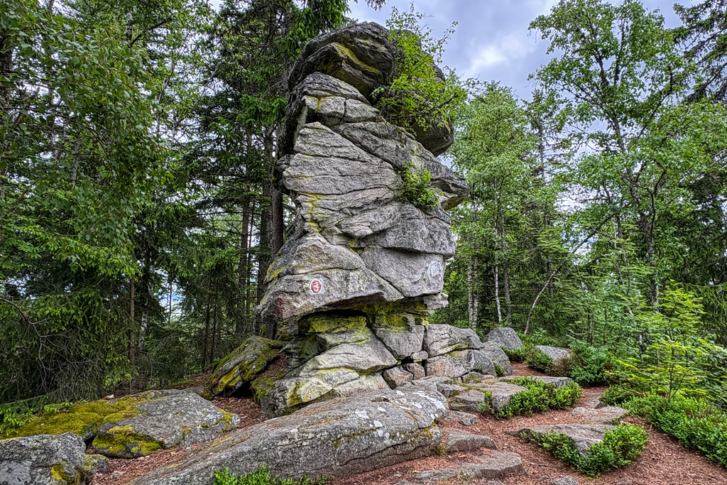 Felsformation Teufelstisch bei Bodenmais im Bayerischen Wald