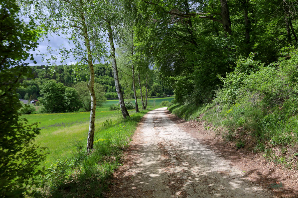 Burgenweg im Anlautertal Richtung Erlingshofen