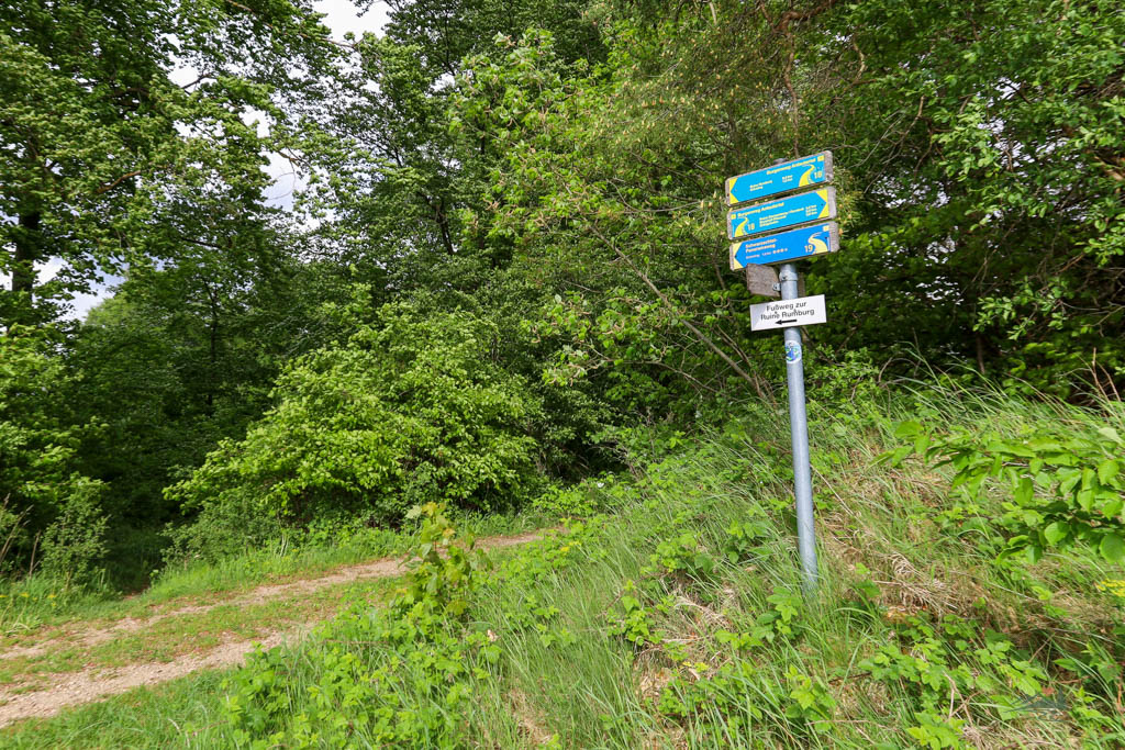 Fußweg zur Burgruine Rumburg
