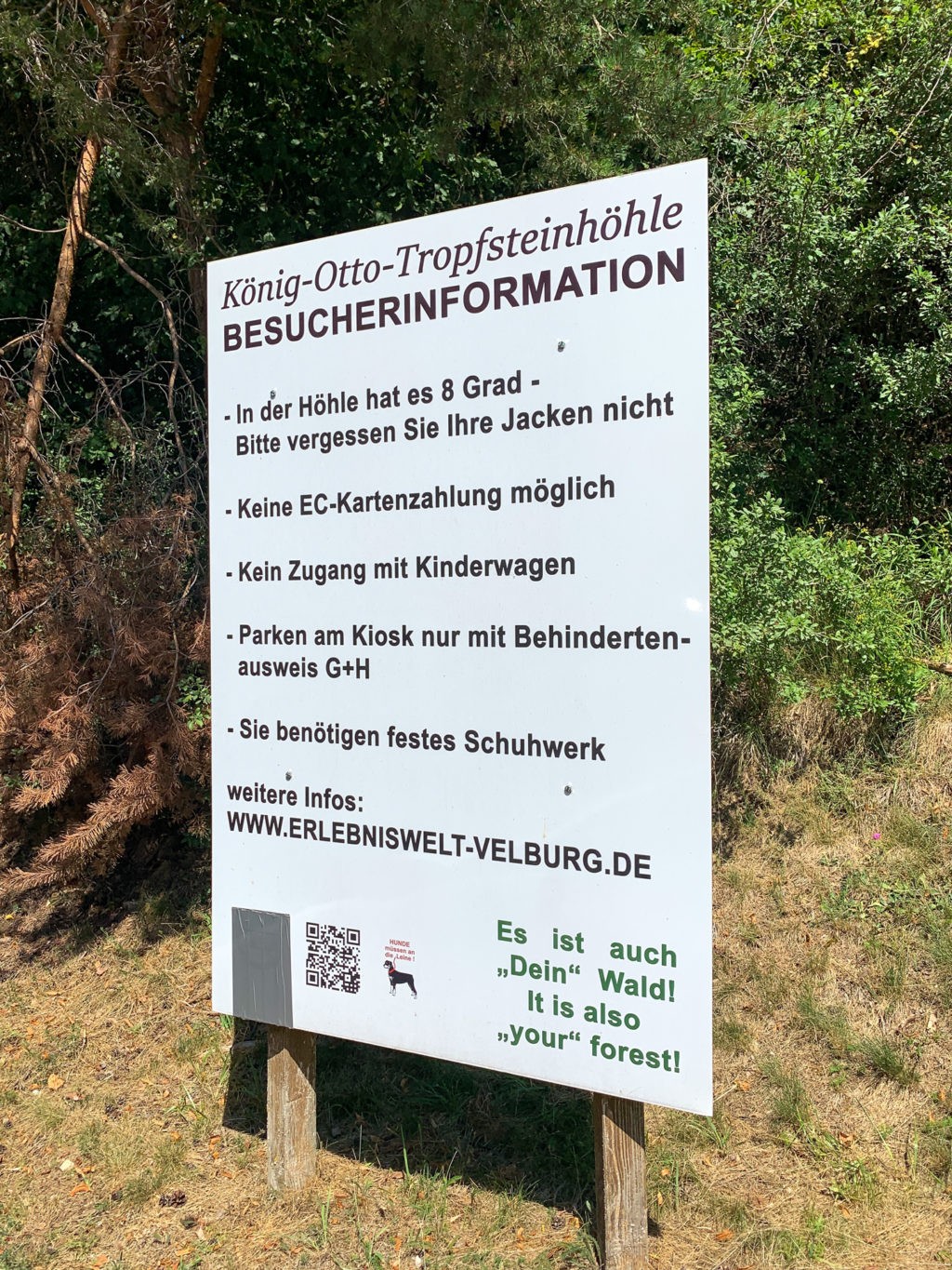 Besucherinformation der König-Otto-Tropfsteinhöhle